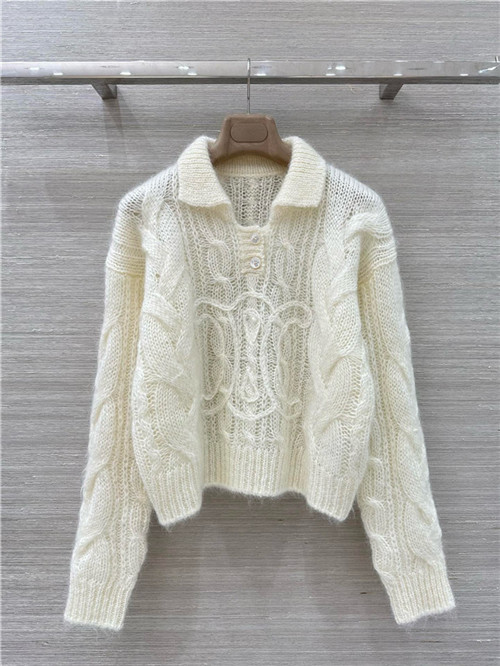 셀린느 캐시미어 긴팔 폴로 니트 C65455 2025/신상