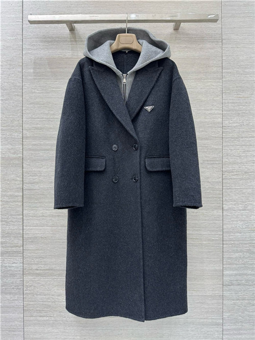 프라다 캐시미어 후드 코트 P64705 2025/신상