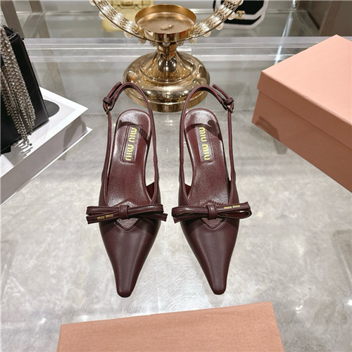 미우미우 여성용 샌들 (굽높이4.5CM) M18958-2 2025/신상