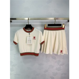 샤넬 반팔 니트 스커트 세트 C02997 2026/신상